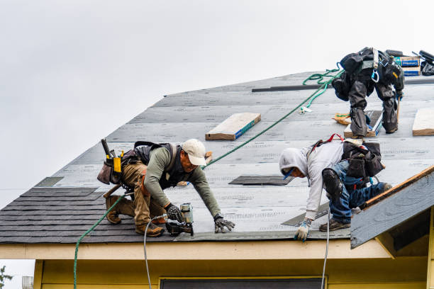 Professional Gutter Installation technician working in Port Gamble, WA